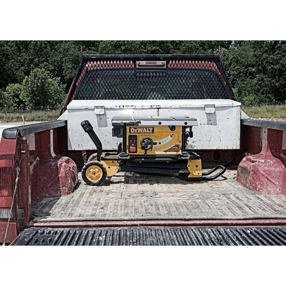15 Amp Corded 10 in. Job Site Table Saw with Rolling Stand DWE7491RS