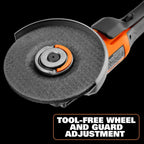 18V Brushless Cordless 4-1/2 in. Paddle Angle Grinder with (2) 4.0 Ah Batteries, Charger, and Bag -AC93044SBN