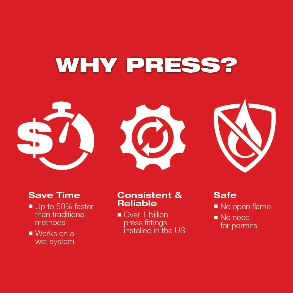 Press Tool with 1/2-Inch Jaw - Cordless