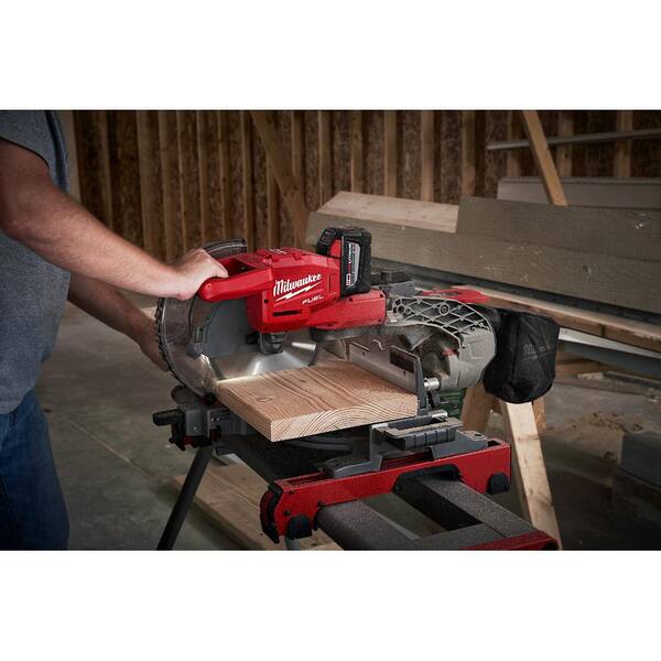 M18 FUEL 18V Lithium - Ion Brushless Cordless 10 In. Dual Bevel Sliding Compound Miter Saw with Stand (Tool - Only)