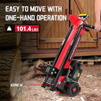 Electric Log Splitter 7-Ton - Efficient Wood Splitter with 3500 Motor Speed, 15 Amp, Horizontal Full Beam Design and Steel Wedge for Firewood & Kindling Cutting