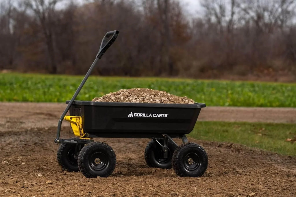 7GCG-NF Heavy-Duty Poly Dump Garden Cart, 7 Cu. Ft., 1,200-Lb. Capacity