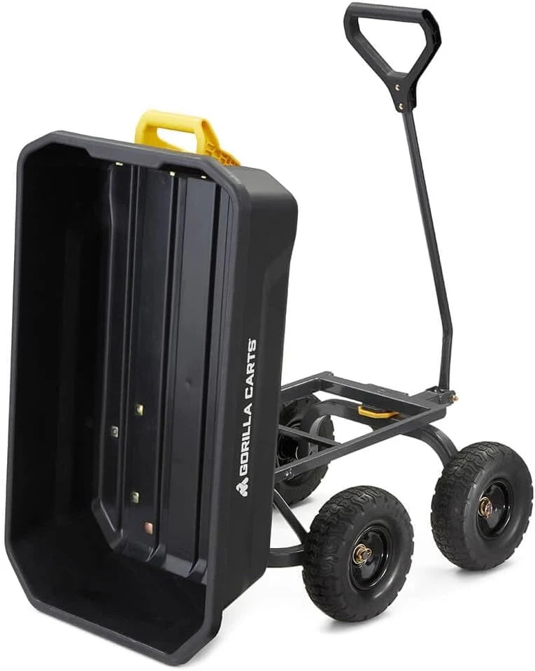 7GCG-NF Heavy-Duty Poly Dump Garden Cart, 7 Cu. Ft., 1,200-Lb. Capacity