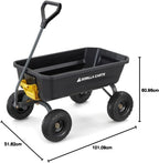 7GCG-NF Heavy-Duty Poly Dump Garden Cart, 7 Cu. Ft., 1,200-Lb. Capacity