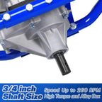 Post Hole Digger Gas Powered, 52cc 2.4 HP 2 Stroke Engine Earth Auger with 8" Drill Bit, EPA Compliant Post Hole Auger