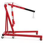 GARVEE 2 Ton Folding Hydraulic Engine Hoist with Lever, Folding Engine Shop Crane Hoist Lift, Heavy Cherry Picker