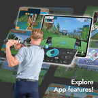 Home Golf Game Simulator: Enjoy Interactive Golf with Motion Sensor & Swing Stick for Indoor & Outdoor Fun 38,000+ Courses Worldwide, Compatible with Android, iOS, App & E6 Connect