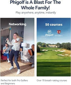 Home Golf Game Simulator: Enjoy Interactive Golf with Motion Sensor & Swing Stick for Indoor & Outdoor Fun 38,000+ Courses Worldwide, Compatible with Android, iOS, App & E6 Connect