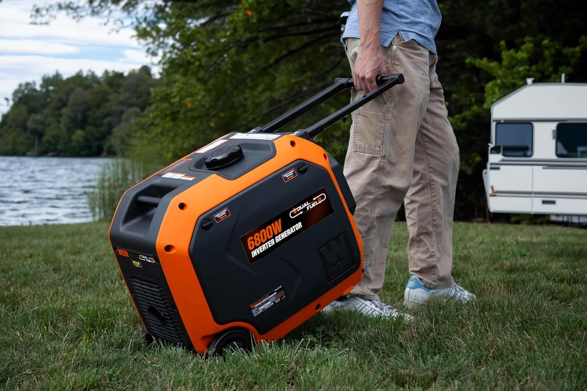 6800W Dual Fuel Inverter Generator RV-Ready CO Watchdog