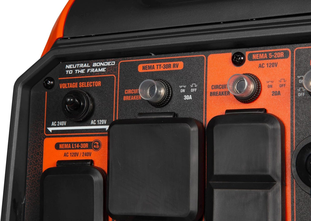 6800W Dual Fuel Inverter Generator RV-Ready CO Watchdog
