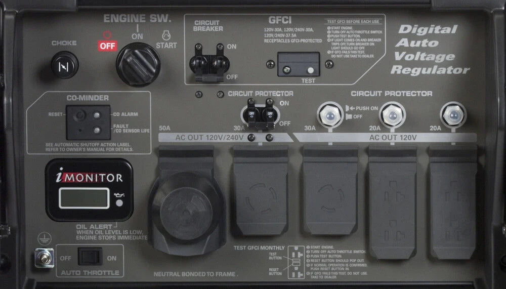 10,000W Industrial Portable Generator with CO Monitoring - Model EB10000G