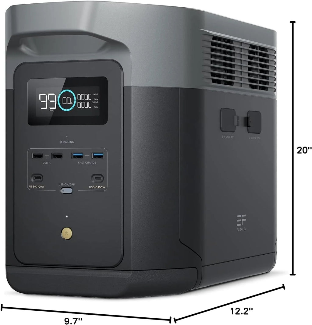 Portable Power Station –2400W Solar Generator