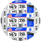 250-Ft. 14/2 Solid Copper NM-B Wire with Ground - Model 28827455