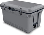 60 QT Ultra-Light Injection Molded Cooler - Ice Chest Keeps Ice up to 7 Days - Large Cooler Includes Wire Basket, Divider and Built-in Bottle Opener