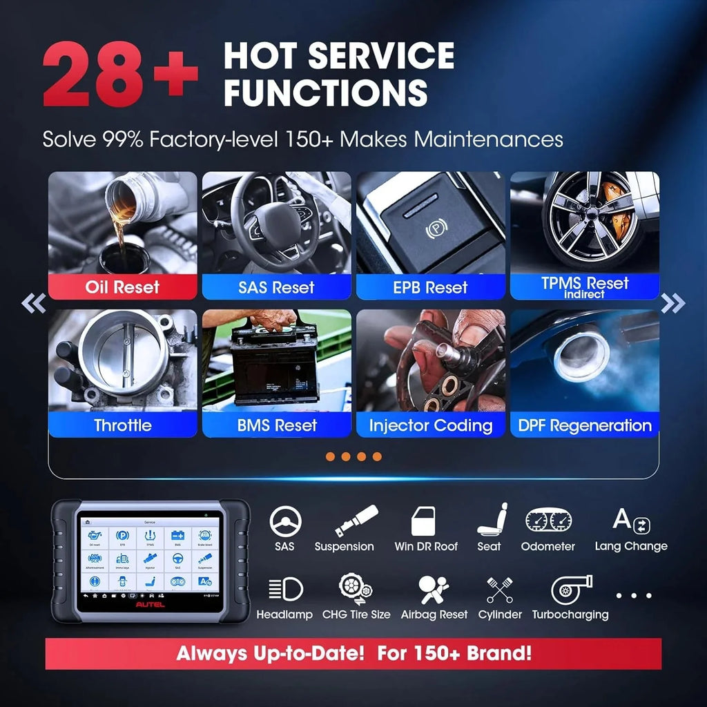 2024 Bidirectional Tool as MK808BT Pro MX808S M808Z, Function as MaxiCheck MX900, Active Test, All System Diagnose, Injector Coding.