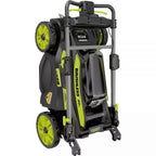 40V Brushless 20-Inch Walk Behind Self Propelled Mower String Trimmer Leaf Blower with (2) Batteries and (2) Chargers
