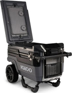 70Qt Wheeled Cooler Insulated Hard Shell Ice Chest