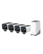 eufy Security eufyCam S3 Pro 4 Cam Kit, Solar Camera Outdoor Wireless, MaxColor Night Vision, 4K Security Camera with Solar Panel, Face Recognition AI, Expandable Local Storage, No Monthly Fee : Electronics
