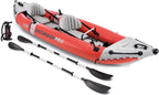 Excursion Pro Inflatable Kayak Series: Includes Deluxe 86in Kayak Paddles and High-Output Pump – SuperTough PVC – Adjustable Bucket Seat – Fishing Rod Holders – Grab Handles