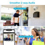A8 White PTZ 1080P Smart Security Camera