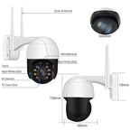 A8 White PTZ 1080P Smart Security Camera