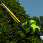 Earthwise LPHT12022 20" Cordless Electric 20 Volt Pole Hedge Trimmer (2Ah Battery and Charger Include)