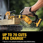 8-Inch 20V Cordless Pruning Chainsaw Kit with 3Ah Battery and Charger - DCCS623L1