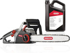 Oregon CS1500 18-inch 15 Amp Self-Sharpening Corded Electric Chainsaw, with Integrated Self-Sharpening System (PowerSharp), 2-Year Warranty, 120V, Grey, Black
