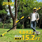 2-in-1 Brushless Pole Saw & Mini Chainsaw, IMOUMLIVE 8" Cutting Cordless Power Pole Saw for Wood Cutting, Trimming