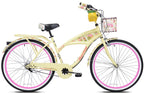 26" Margaritaville Women'S 3 - Speed Cruiser Bike, Yellow