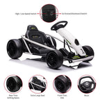 24V Electric Go-Kart for Kids Ages 8-12, Dual 300W Motors, 9Ah Battery