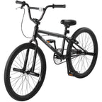 VEVOR BMX Bike, 24-Inch Wheel Freestyle Bike, BMX Race Bike with 4 Pegs, Beginner-Level BMX to Advanced Riders, BMX Bicycles for Teen Adult Men Women, Durable Hi-Ten Steel Frame, Easy to Assemble