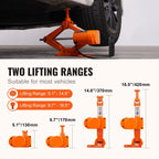 KFFKFF Electric Car Jack, 3 Tons Capacity, Scissor Jack with Electric Wrench, 12V, Dual Saddles, Remote, for Sedans, Suvs, Trucks Tire Replacement