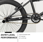 WEIZE Freestyle BMX Bicycle 20 Inch Stunt Bike for Kids and Adults Men and Women High Strength Steel Frame 360 Degree Rotor Freestyle