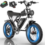YVY 1500W Electric Bike for Adults, 33MPH 20'' Fat Tire Electric Motorcycle, 48V 20AH Removable Battery, 30 - 60
