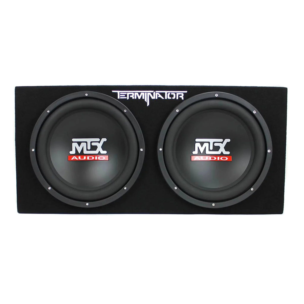 12-Inch 1200W Dual Car Subwoofer Package with Amplifier and Installation Kit