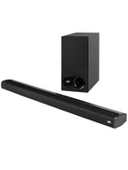Polk Audio Signa S2 Low Profile TV Sound Bar, Works with 4K & HD TVs, Wireless Subwoofer, Includes HDMI & Optical Cables, Bluetooth Enabled, Black