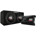 12-Inch Dual Loaded Car Subwoofer w/Sub Box, Amplifier, &