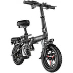 Folding Electric Bike, 250W Electric Bike Suitable for Adults and Teenagers Removable Battery Fat Tire Electric Bike Beach Snow Bicycle