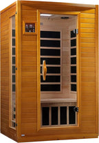 DYNAMIC SAUNAS 2-Person Low EMF Far Infrared Sauna With Red Light Therapy And Bluetooth Speakers, Canadian Hemlock - Andora