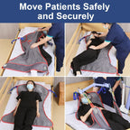 EZ Assistive Full Body Patient Lift Sling - Mesh Fabric, 500 lb, Sizes S/M/L