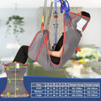 EZ Assistive Full Body Patient Lift Sling - Mesh Fabric, 500 lb, Sizes S/M/L