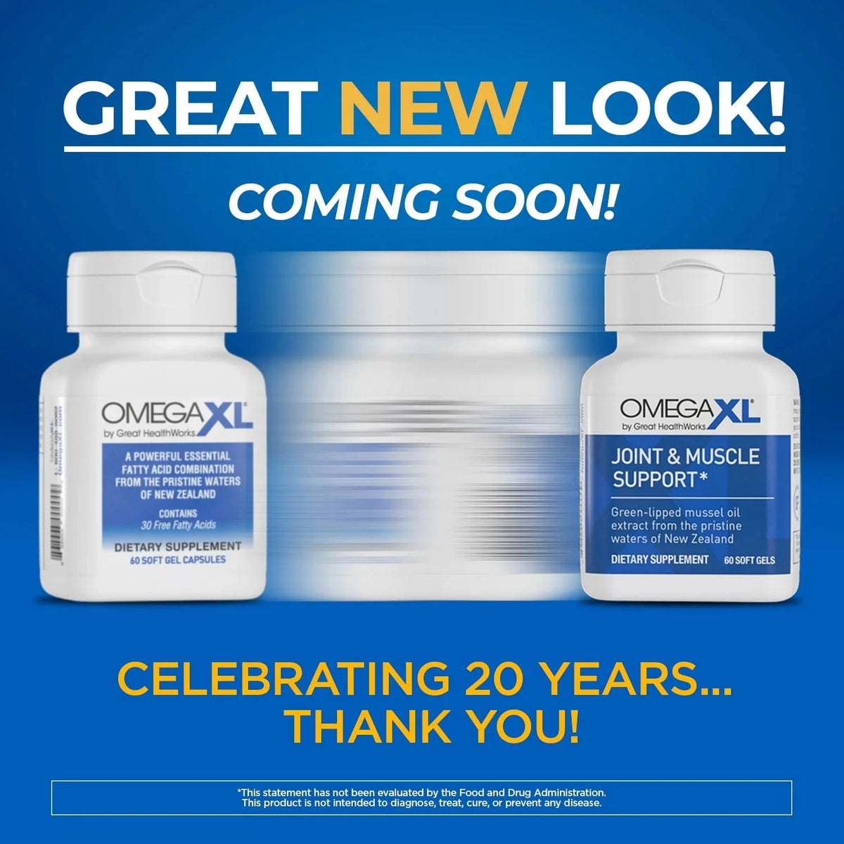 OmegaXL Green-Lipped Mussel Oil Supplement - 60 Softgels
