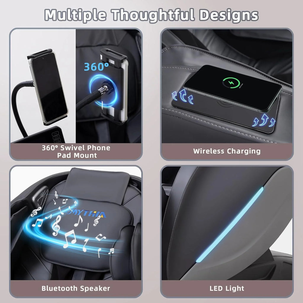 MYTHIA Full Body Zero Gravity Massage Chair With SL Track, 12 Auto Modes - A303C