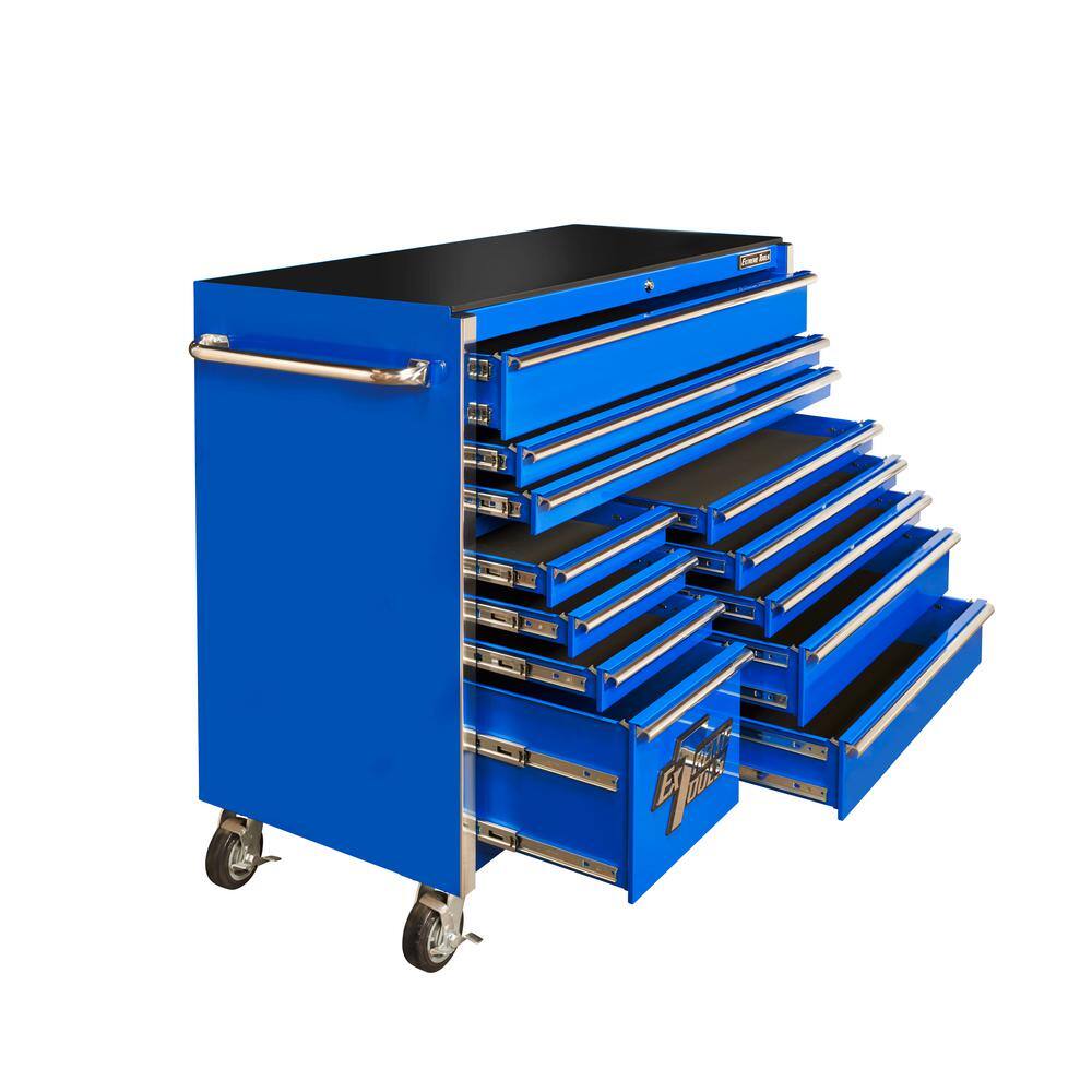 55-Inch 12-Drawer Roller Cabinet Tool Chest - Model THD552112RCBL