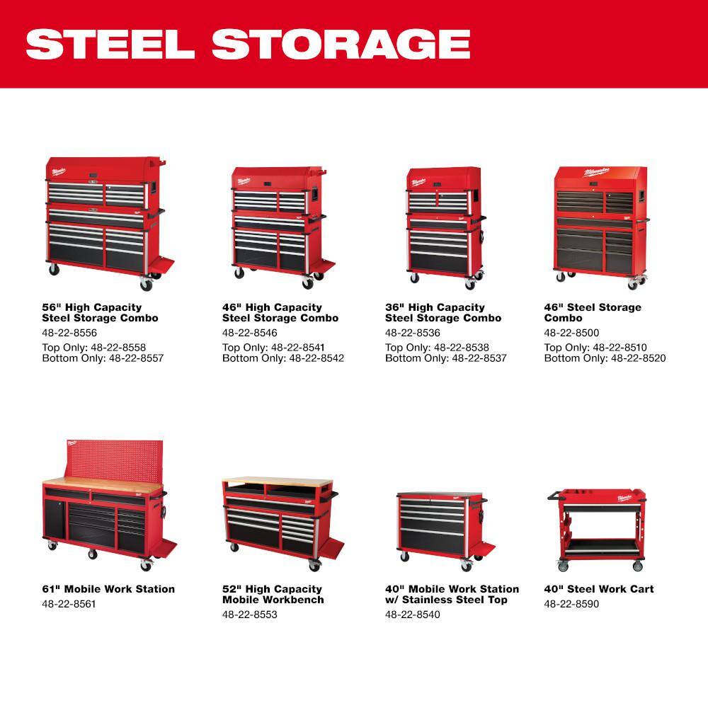 High Capacity 46 in. 18-Drawer Tool Chest and Cabinet Combo 48-22-8546