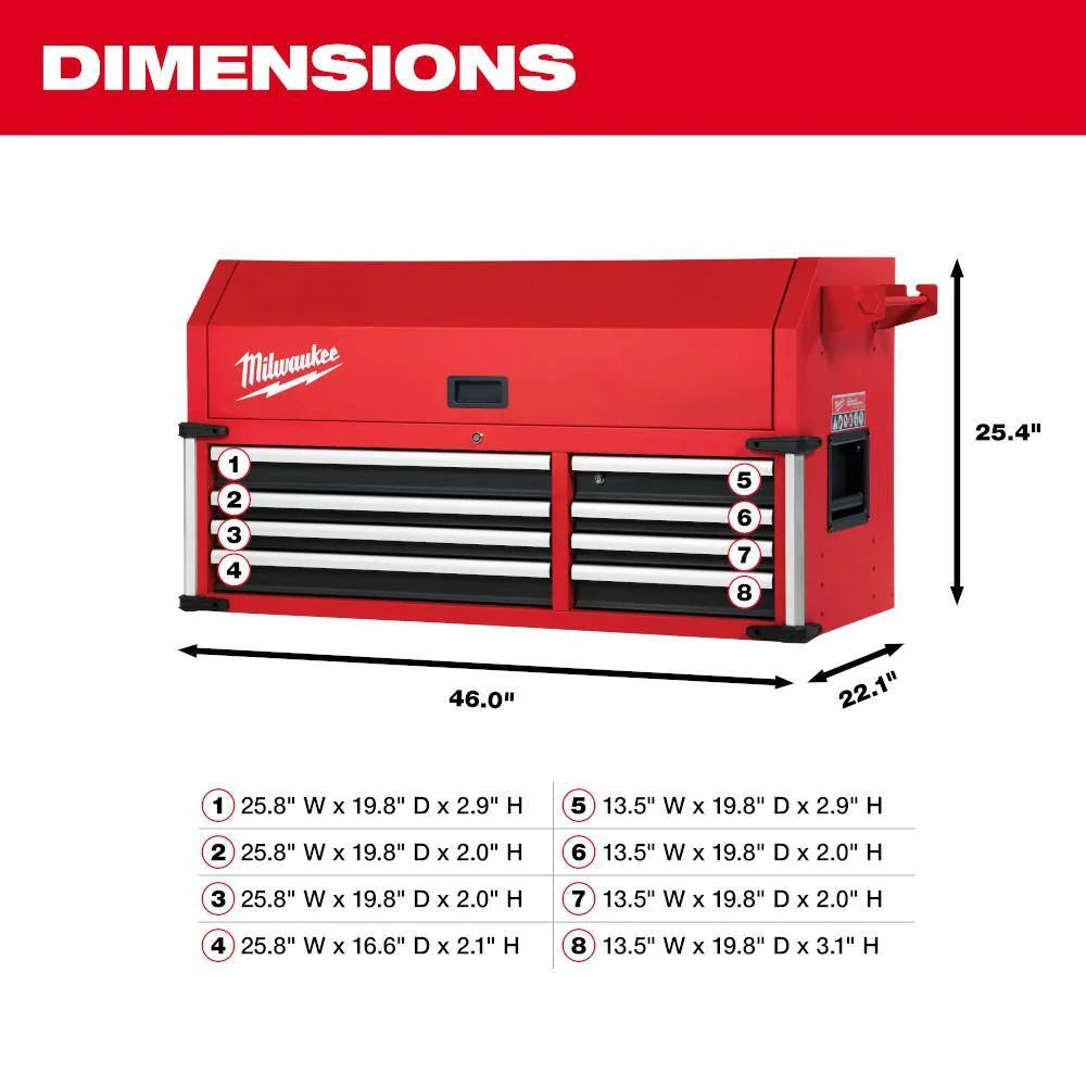 High Capacity 46 in. 18-Drawer Tool Chest and Cabinet Combo 48-22-8546 - 85461320713_7a39ee