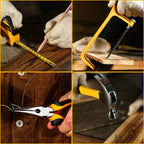 Tool Kit Box Drill Set: Home Mechanic Toolbox with 12V Power Cordless Drill