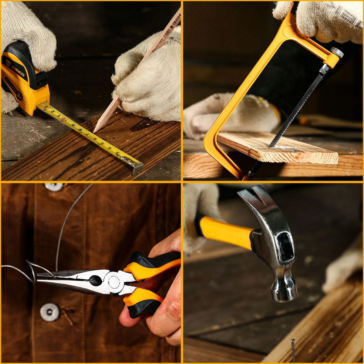 Tool Kit Box Drill Set: Home Mechanic Toolbox with 12V Power Cordless Drill