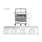 2025 56 in. W x 22 in. D Heavy Duty 23-Drawer Combination Rolling Tool Chest and Top Tool Cabinet Set in Matte Blue